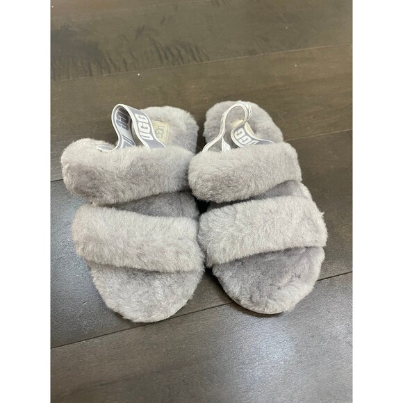 UGG Oh Yeah Slide Kids’ 12 Grey - Picture 2 of 3